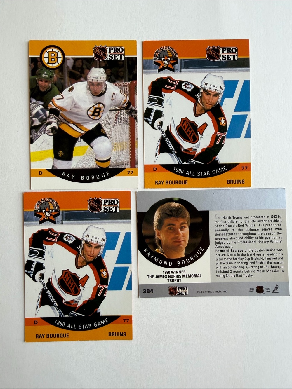 Boston Bruins Hockey Card Lot 1990-91 Pro Set NHL, Cam Neely, Ray Bourque - Picture 2 of 7